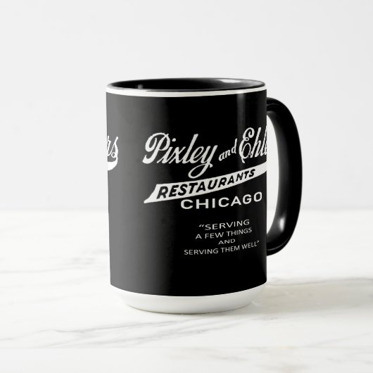 Mug Restaurants Pixley et Ehlers, Chicago, IL (Devant droit)