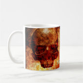 Mug Reste Éffrayant. Crâne humain 3D. (Gauche)