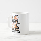 Mug Reste Génial ! Cute Cogri Chien Pun (Devant gauche)