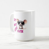 Mug Reste Ombragée, Reste mignonne souris (Devant gauche)