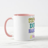 Mug "RESTE OPTIMISTE" Joli design. Commandez dès maint (Gauche)