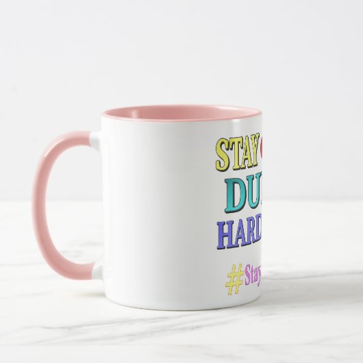 Mug "RESTE OPTIMISTE" Joli design. Commandez dès maint (Gauche)
