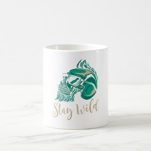 Mug Reste Sauvage Crâne Barbu Moderne