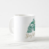 Mug Reste Sauvage Crâne Barbu Moderne (Devant gauche)