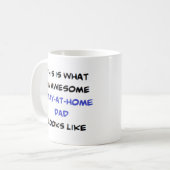 Mug rester à la maison papa, génial (Devant gauche)