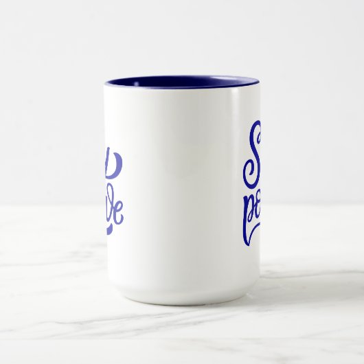 Mug Rester bleu positif (Centre)