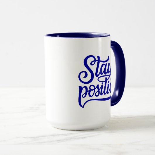 Mug Rester bleu positif (Devant droit)