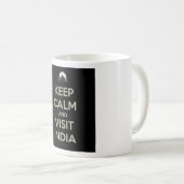 Mug rester calme visiter l'inde (Devant droit)