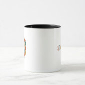 Mug Rester Cube | Puzzle de style rétro du cube logiqu (Centre)