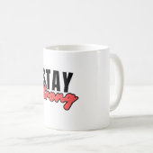 Mug Rester Forte conception de typographie motivationn (Devant droit)