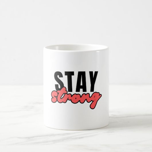 Mug Rester Forte conception de typographie motivationn (Centre)