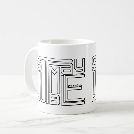 Mug RESTER HUMBLE motivation et inspiration (Devant gauche)