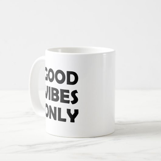 Mug Rester opérationnel | Good Vibes uniquement (Devant gauche)