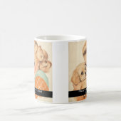 Mug Restez à la maison mère chien Funny Retro les anné (Centre)