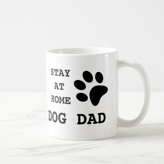 Mug Restez à la maison papa chien (Droite)