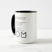 Mug Restez à la maison - Poème SAHM (Devant gauche)