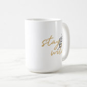 Mug Restez à l'abri (Devant droit)