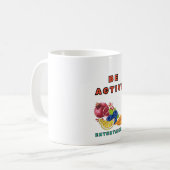 Mug "Restez actif et dynamique grâce à notre design dy (Devant gauche)
