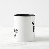 Mug Restez Amoureux des chiens provocateur (Centre)