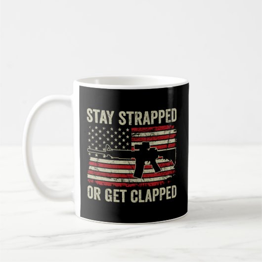 Mug Restez Attaché Ou Restez Clappé - Ar15 Usa Flag Pr (Gauche)
