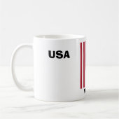 Mug Restez au calme avec la photo USA Flag & Bald Eagl (Gauche)