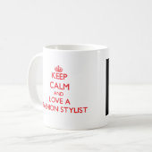 Mug Restez au calme et aimez la mode (Devant gauche)