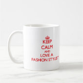 Mug Restez au calme et aimez la mode (Gauche)