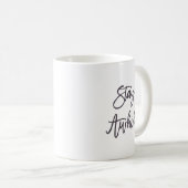 Mug Restez au courant de la bouillie de café (Devant droit)