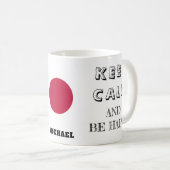Mug Restez calme avec le drapeau japonais (Devant droit)