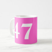 Mug Restez calme c'est seulement un numéro 47th Birthd (Devant gauche)