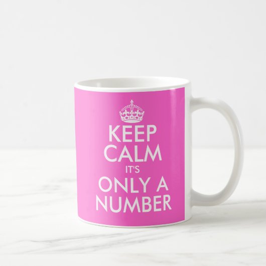 Mug Restez calme c'est seulement un numéro 47th Birthd (Droite)