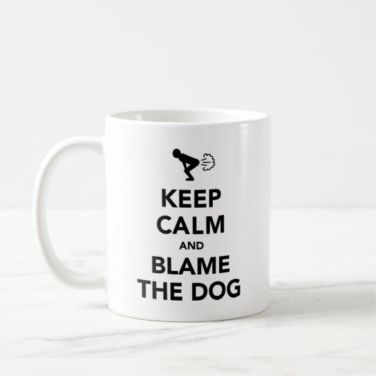 Mug Restez Calme Et Blâmez Le Chien (Gauche)