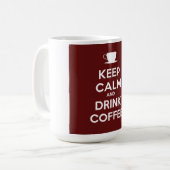 Mug Restez calme et buvez du café (Devant gauche)