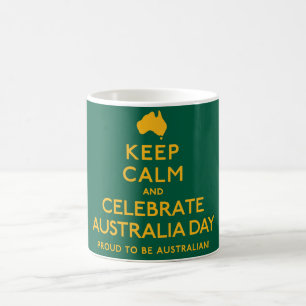 Mug Restez calme et célébrez la fête nationale austral