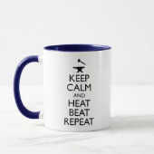 Mug Restez Calme Et Chauffez Répétez Funny Forgeron (Gauche)