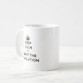 Mug Restez Calme Et Commencez La Révolution (Devant gauche)