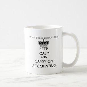 Mug Restez calme et continuez à compter sur la comptab