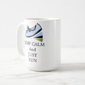 Mug Restez calme et courez (Devant gauche)