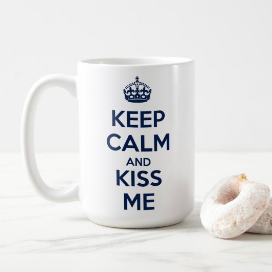 Mug Restez calme et embrassez-moi (Avec donut)