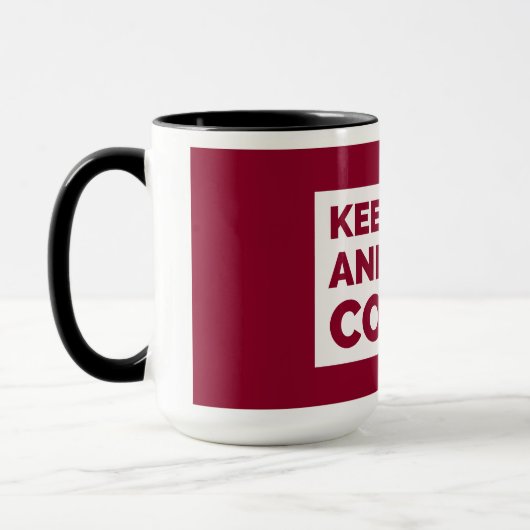 Mug Restez calme et faites du café (Gauche)