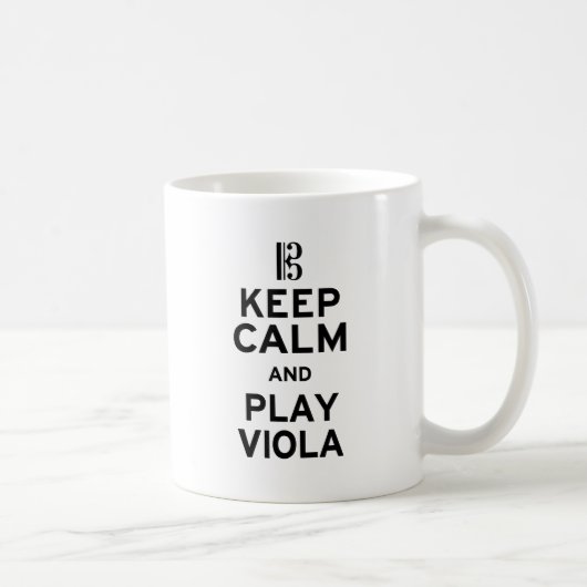 Mug Restez calme et jouez à la Viola (Droite)