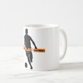 Mug Restez calme et jouez au football (Devant droit)