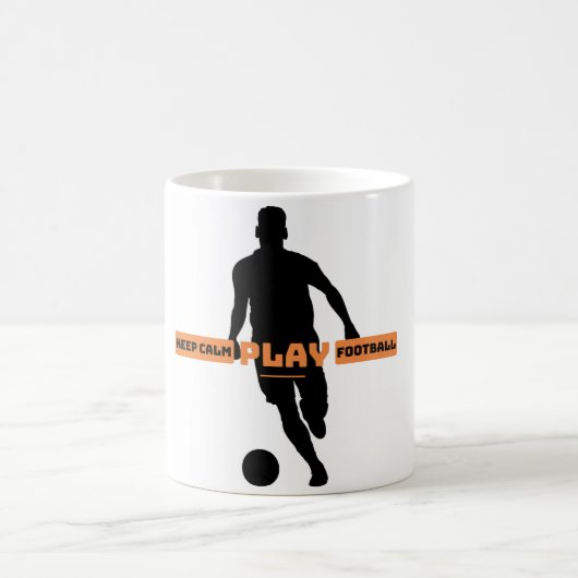 Mug Restez calme et jouez au football (Centre)