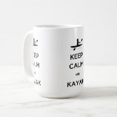 Mug Restez calme et Kayak (Devant gauche)