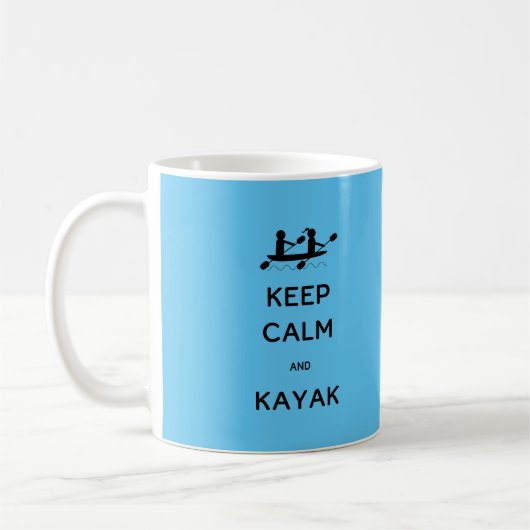 Mug Restez calme et Kayak avec moi (Gauche)