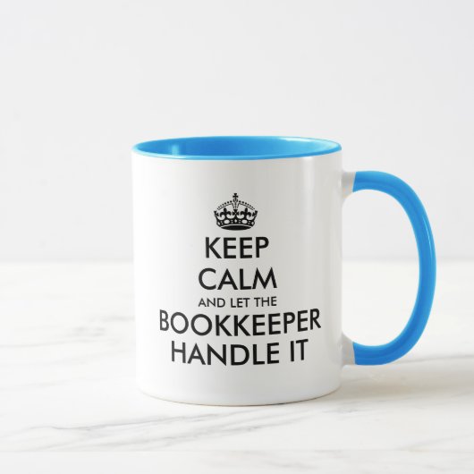 Mug Restez calme et laissez le comptable manipuler le  (Droite)