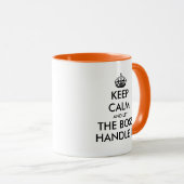 Mug Restez calme et laissez le patron gérer le café dr (Devant droit)