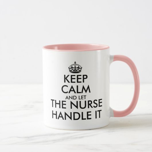 Mug Restez calme et laissez l'infirmière manipuler la  (Droite)