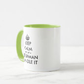 Mug Restez calme et laissez un nouveau-né s'en occuper (Devant gauche)