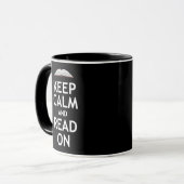 Mug Restez calme et lisez sur (Devant gauche)